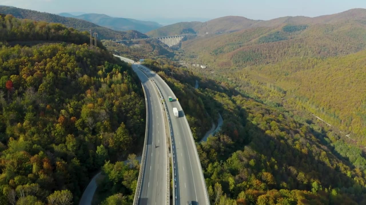 relaxing highway ambiance