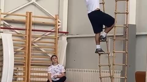 The Wrong Way to Get Off a Rope Ladder