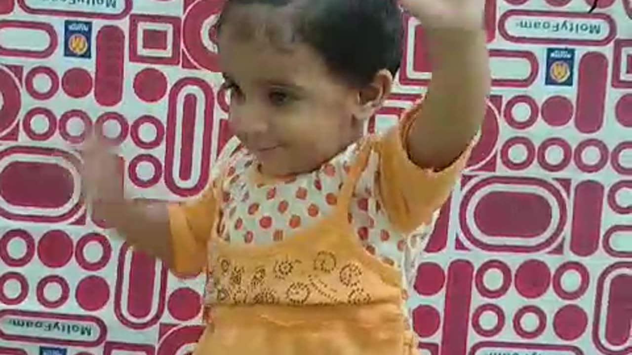 Baby girl dancing