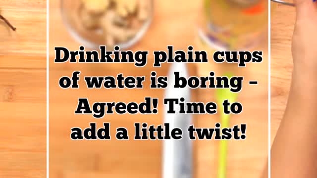 Pear And Ginger Infused Water For Digestion