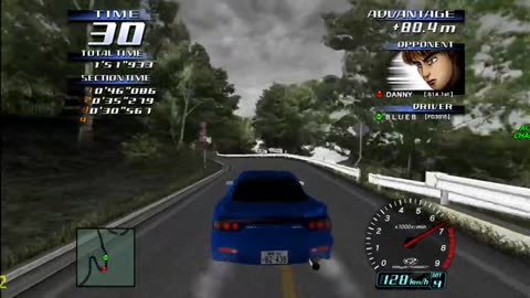 Initial D Arcade Stage 3 - Mazda RX7 Spirit R Legend Of The Street Walkthrough Pt 6(Flycast HD)