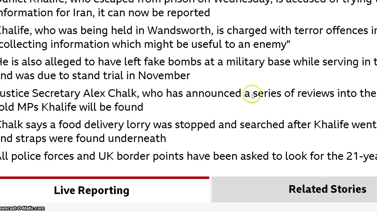 Scary Terrorist has Escaped