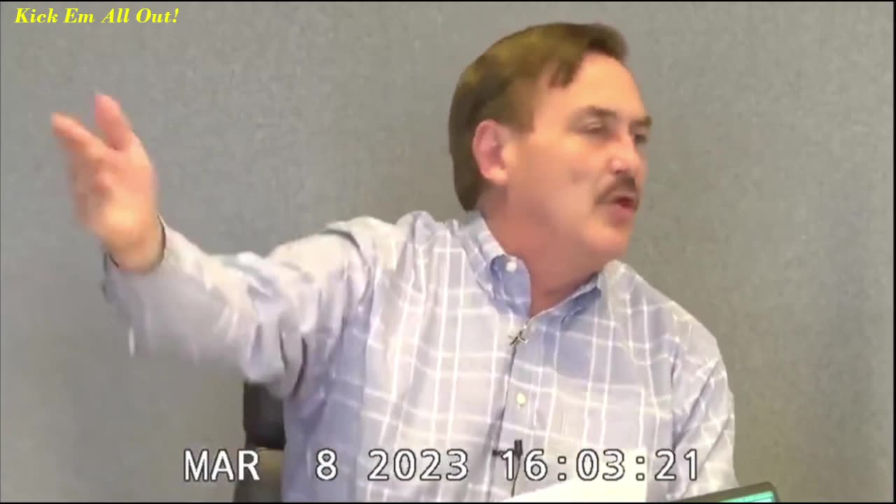 Mike Lindell Goes Off on Dominion Lawyer "Lumpy" Pillow Remark at Dominion Deposition March 8, 2023