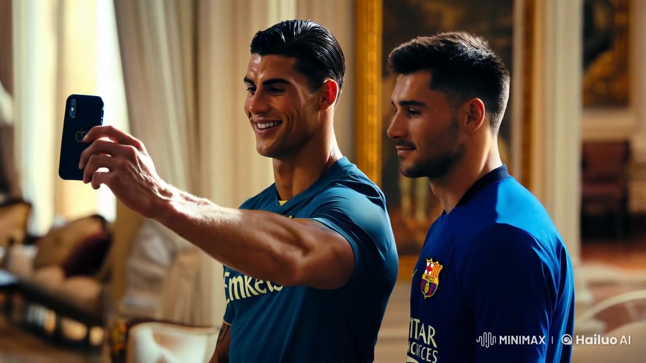 Cristiano Renaldo taking selfie