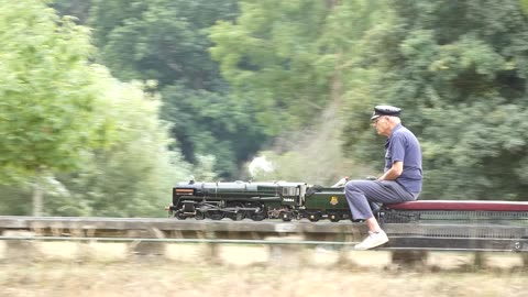 Highspeed Steam Trains On Mote Park Miniature Railway In August 2022