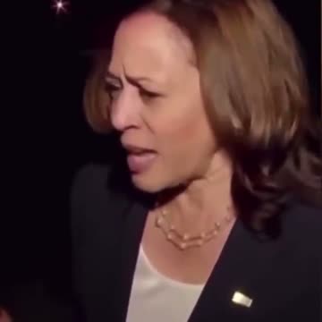 Kamala Harris laughs when reporter asks abut Americans stranded in Afghanistan. 8.22.21.