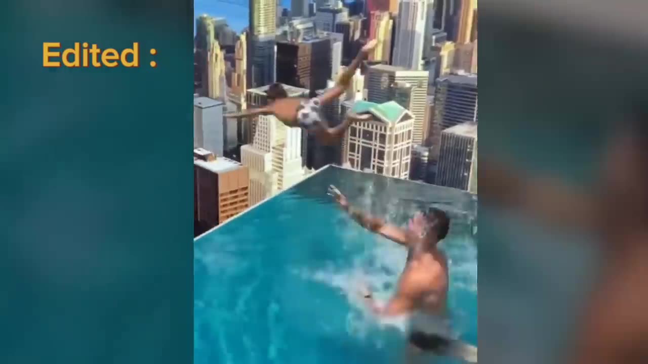 Ronaldo throws his son out of pool😟