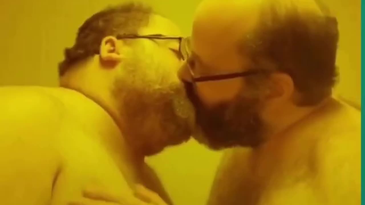 Bear gay kiss