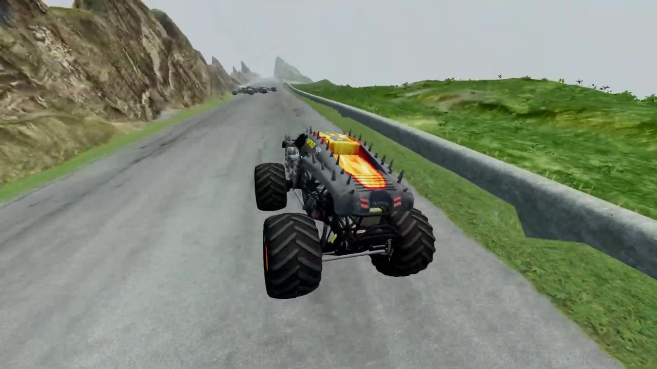 BEAMNG Drive - MONSTER TRUCK CRUSHER