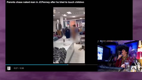 Naked kiddie diddler beaten at JC Penneys