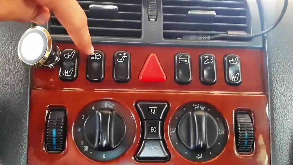 Car interior function button car repair