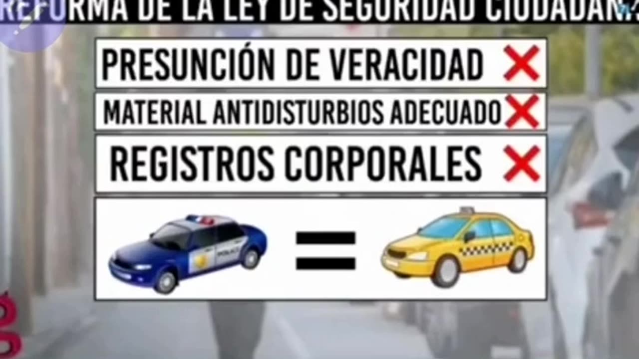 Proyecto de Ley de Seguridad Ciudadana del Régimen .
