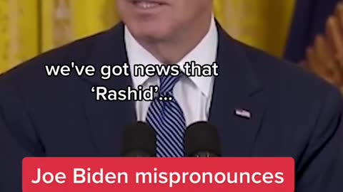 Joe Biden mispronounces