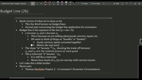 Budget line 2b