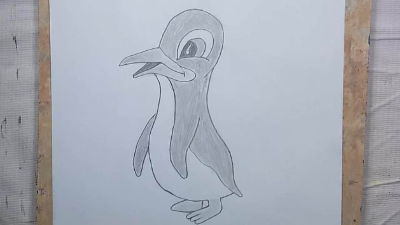 Animal drawing | panguin drawing