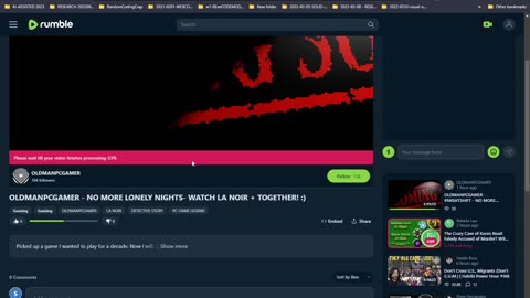 OLDMANPCGAMER - NO MORE LONELY NIGHTS- WATCH LA NOIR + TOGETHER! :)