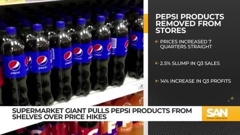 Global supermarket giant pulls Pepsi products from shelves over prices