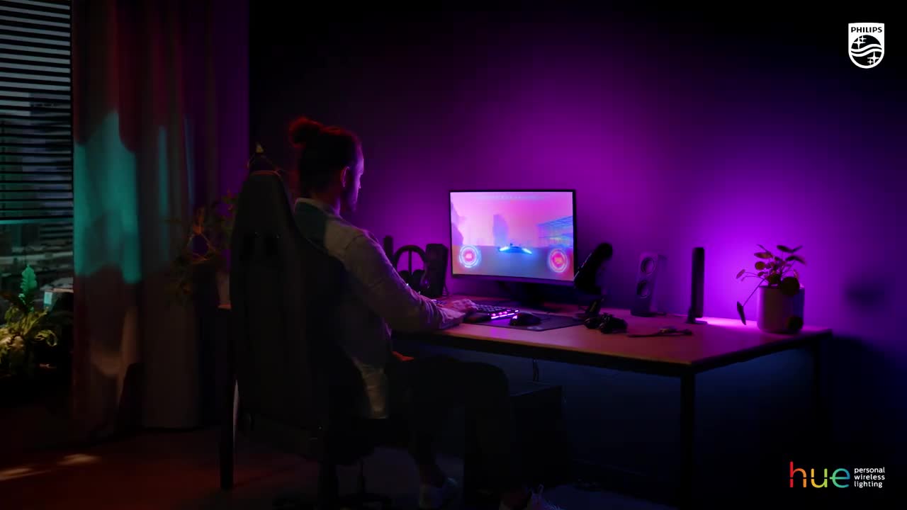 Philips Hue Play Gradient Lightstrip für einen Monitor