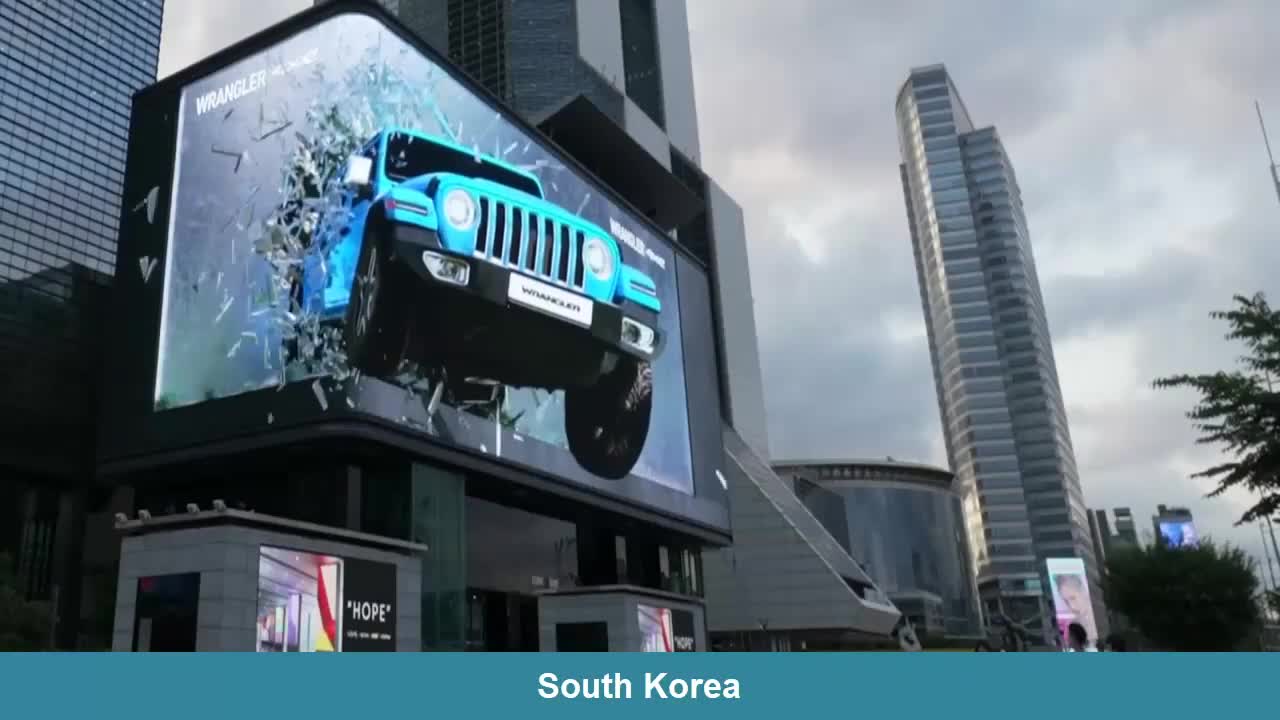 3D digital billboard all over the world