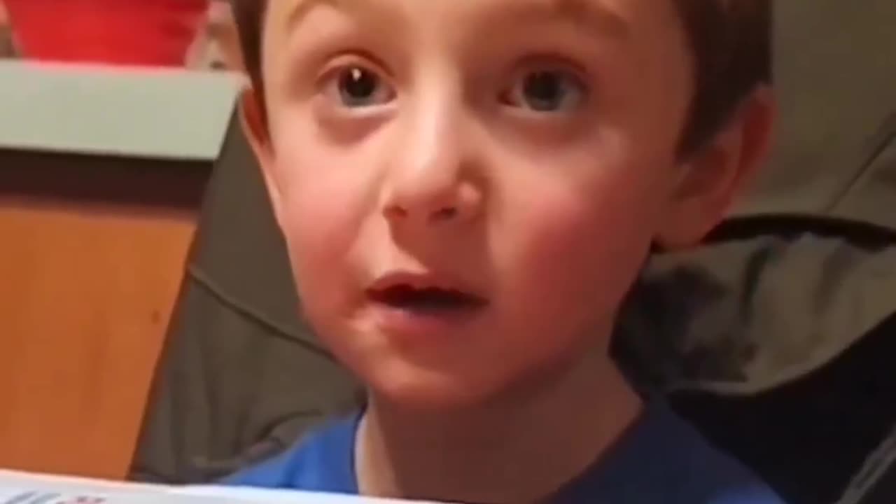 Cute child asks "why did mom ate him"