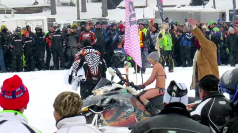 Bikini Snowmobiling