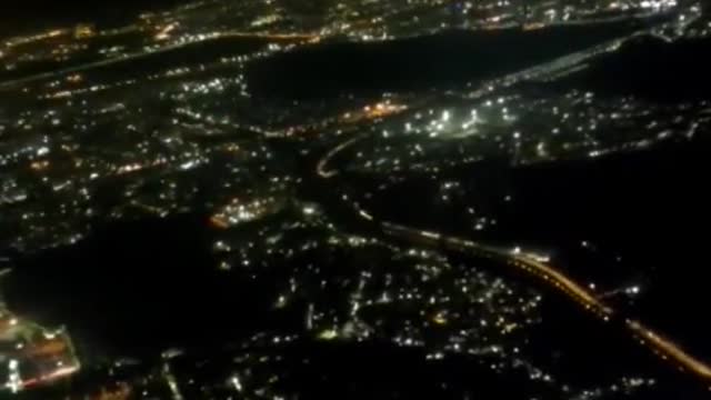 night view in flight -flight status