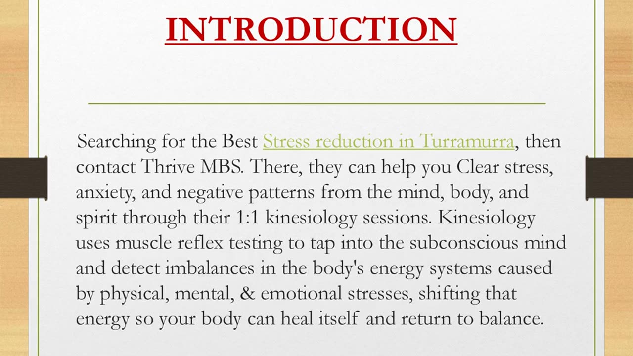 Looking for Stress reduction in Turramurra?