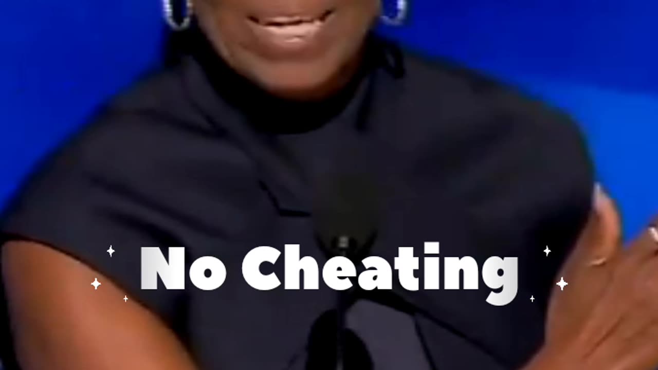 Michelle Obama at DNC doesn't want to cheat