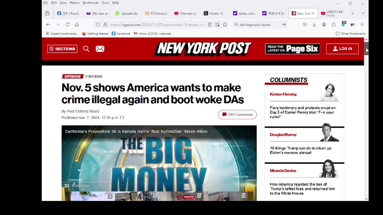 Nov. 5 shows America wants to make crime illegal again and boot woke DAs