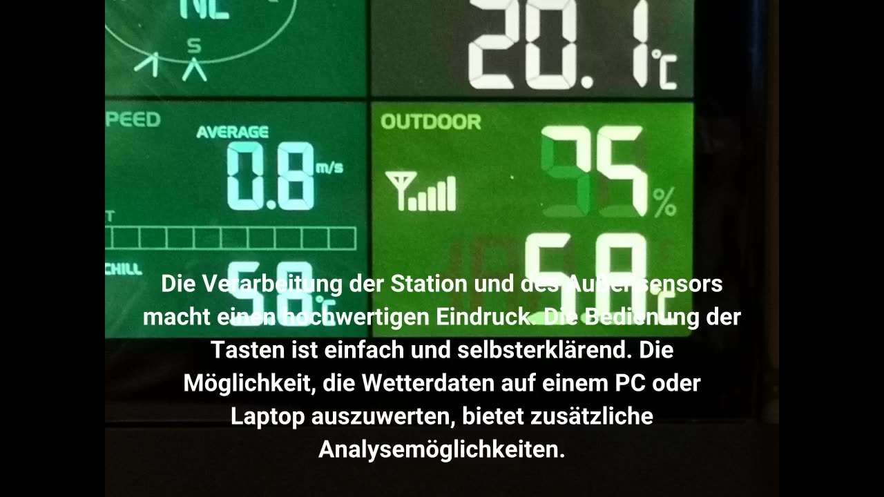 Bresser Wetterstation Funk mit Außensensor Wetter Center mit 5-in-1 Außensensor