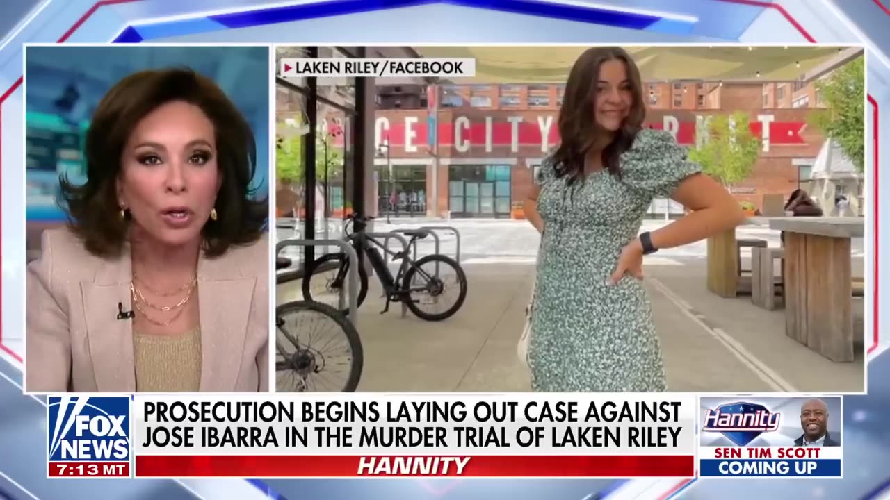 Judge Jeanine rips 'dirtbag' illegal migrant charged in murder of Laken Riley