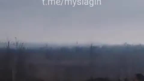 The Ukrainians fired on Russian positions from a demining vehicle UR-77.