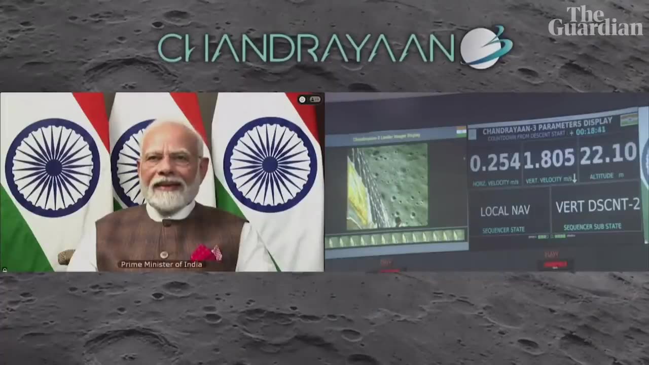 India's Chandrayaan-3 makes historic moon landing