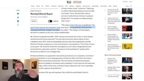 The Campaign To Re-Neducate Dr. Jordan B Peterson