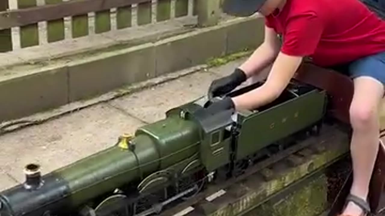 Miniature steam train is amazing