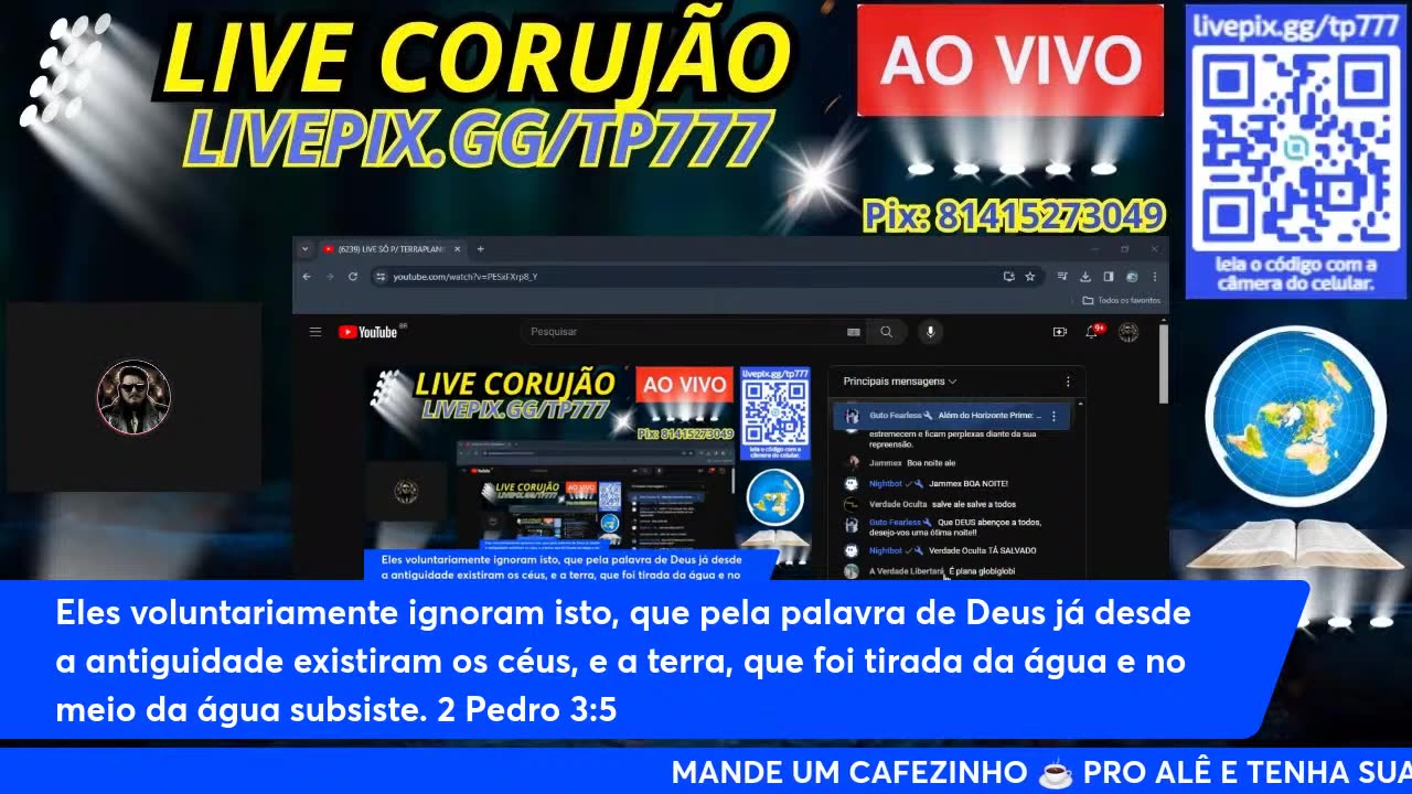 Canal Evidências - PESxFXrp8_Y - LIVE SÓ P TP DE VERDADE A TERRA SEGUE PLANA SEM SEGUNDA ORDEM