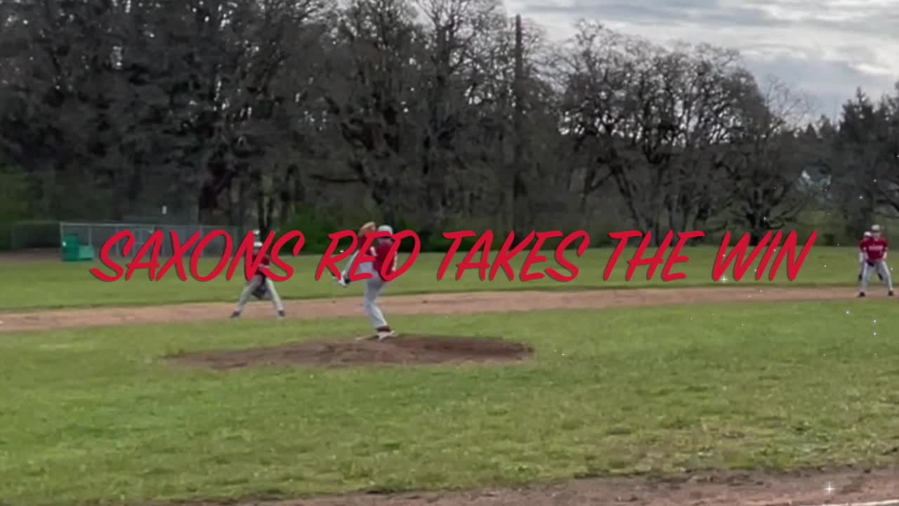 Wesley Green Pitching Debut / Saxons Red Game 1 Highlights