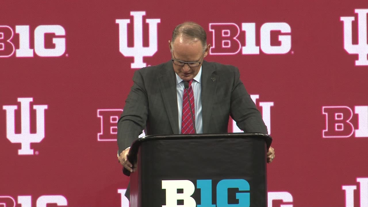 Indiana's Coach Tom Allen @ Big Ten Football Media Day 2023 Part 1