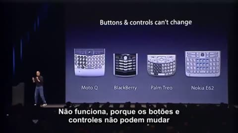 STEVE JOBS APRESENTA O PRIMEIRO IPHONE = HISTÓRICO