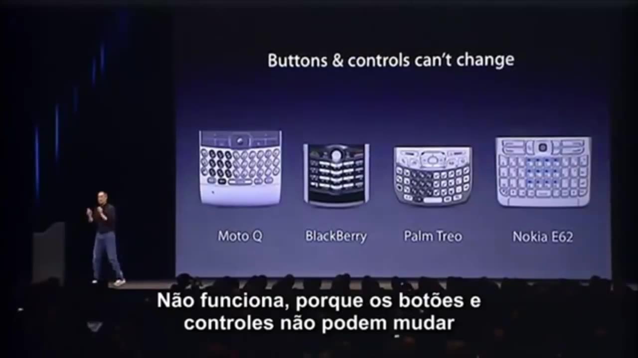 STEVE JOBS APRESENTA O PRIMEIRO IPHONE = HISTÓRICO