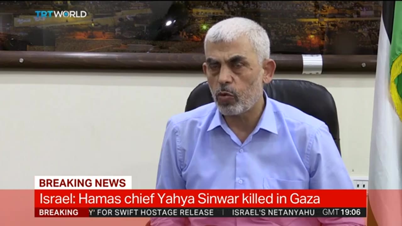 Israel confirms Hamas leader Yahya Sinwar's killing in Gaza