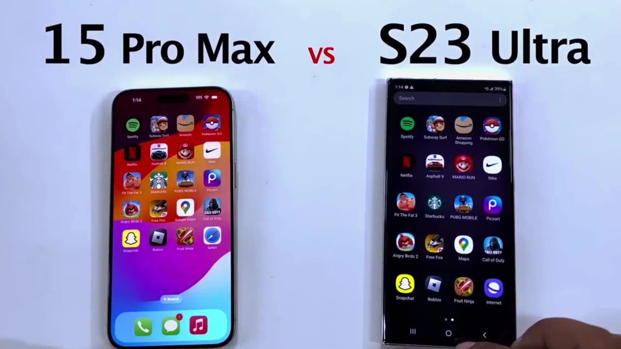 iPhone 15 Pro Max vs Samsung S23 Ultra Ultimate Speed Test.