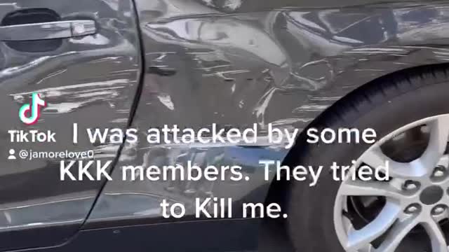 Black man attacked by KKK