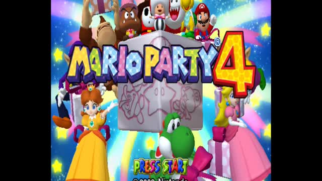 Mario Party 4 (Nintendo Gamecube): Title Screen Short Presentation