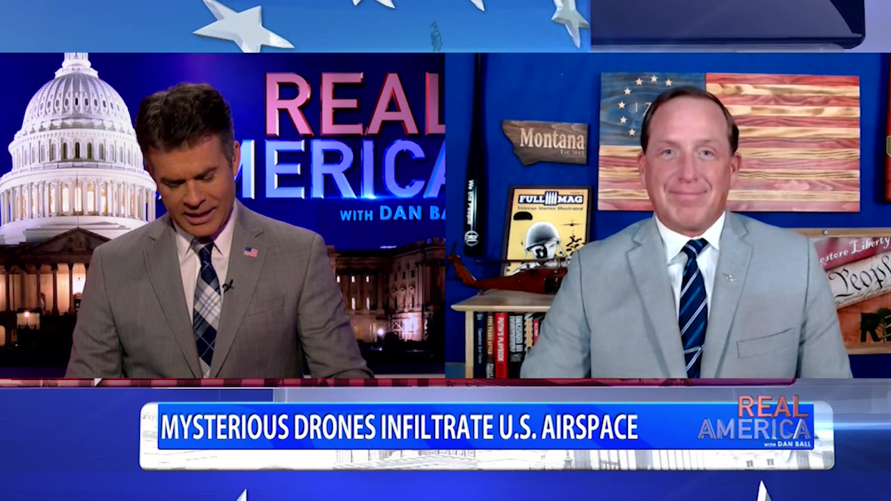 REAL AMERICA -- Dan Ball W/ Lt. Col. Darin Gaub, Speculation Grows Over Drones, 12/12/24