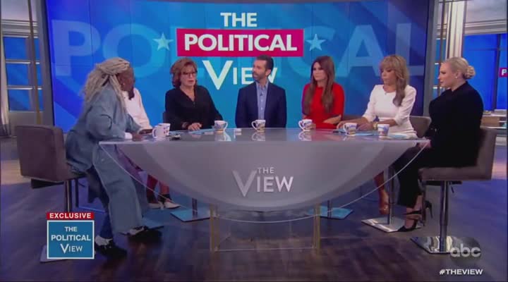 Donald Trump Jr. defends his father against the women on The View