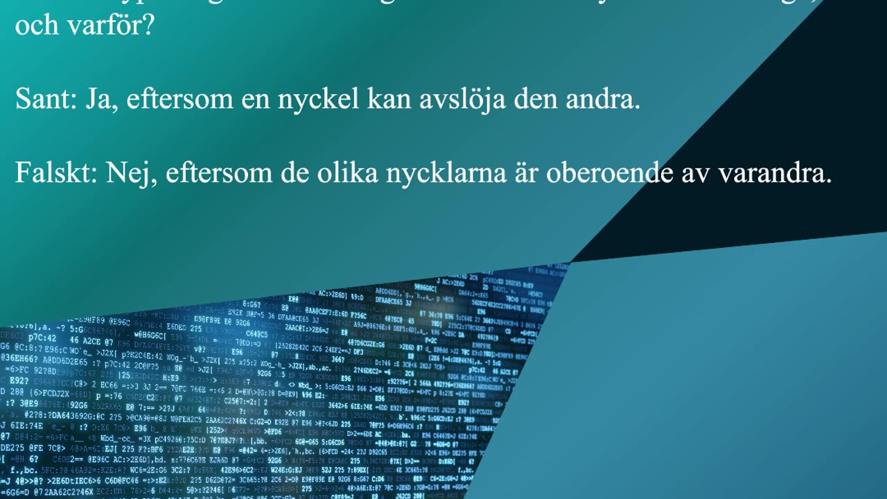 Frågor om Kryptografi och Kryptosystem-4