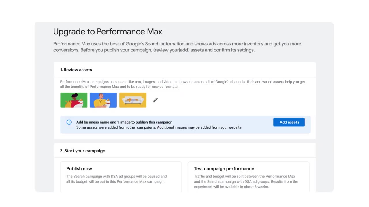 Performance Max upgrade for Dynamic Search Ads: Google Ads Tutorials