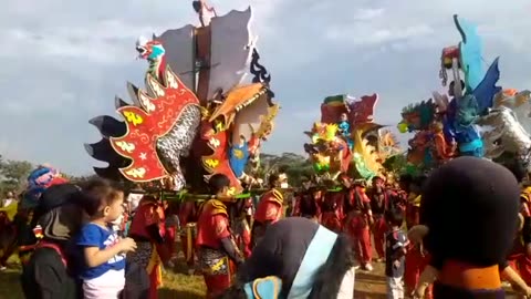 Harvest day celebrations in a number of villages in Indonesia part 2