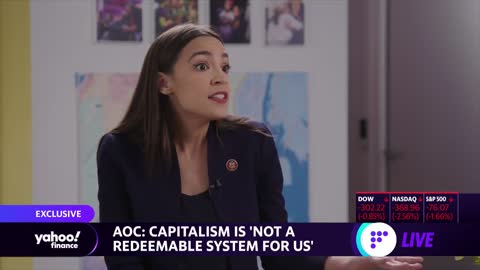 AOC slams American capitalism during interview